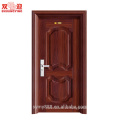 Puerta de entrada de acero del metal de la puerta del metal de China del apartamento Puerta de acero del metal de la puerta del metal de la sola entrada antirrobo